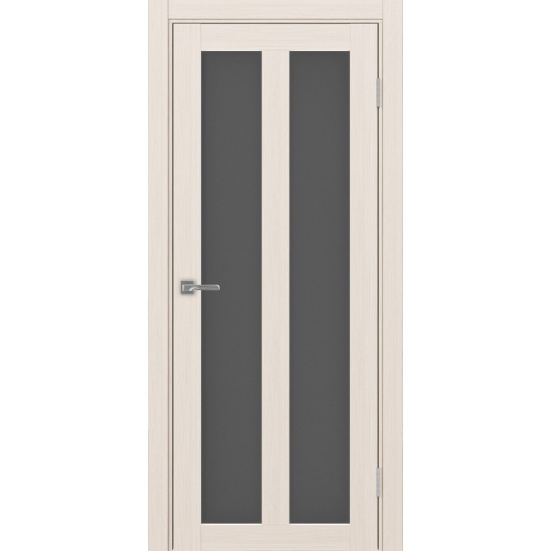 Межкомнатная дверь Турин 521.22, цвет ясень перламутровый, заполнение Графит матовое, размер 200*80 см.