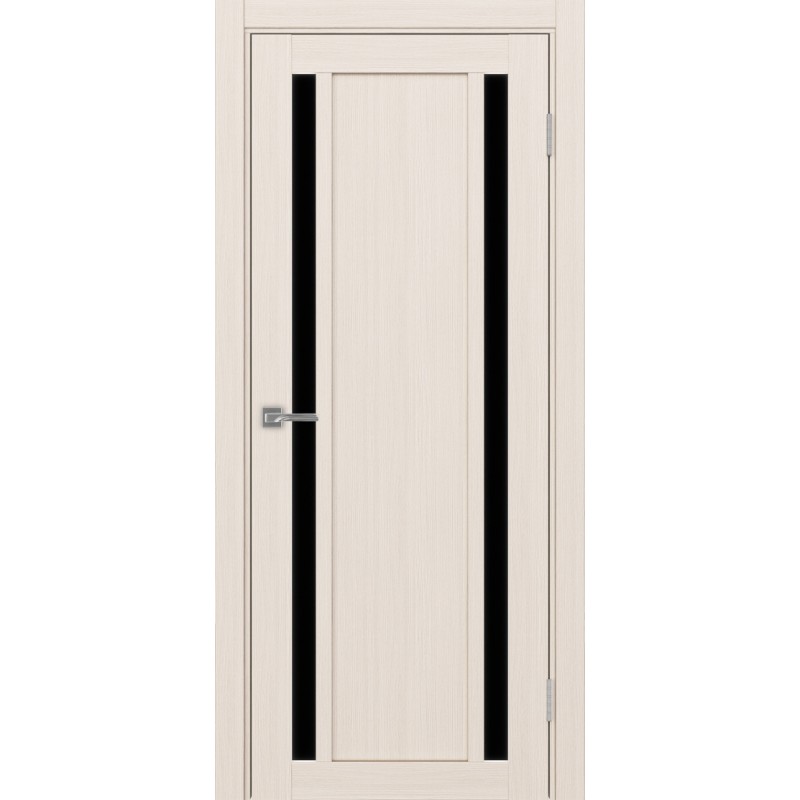 Межкомнатная дверь Турин 522.212, цвет ясень перламутровый, заполнение LACчерный, размер 200*80 см.