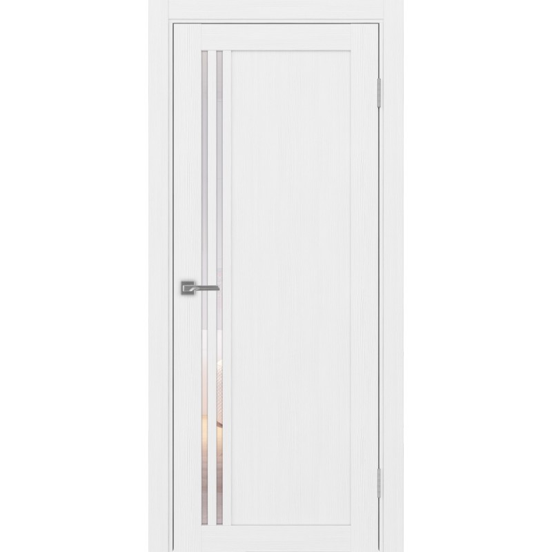 Межкомнатная дверь Турин 556.21, цвет Белый лёд стекло Прозрачное, размер 80*200 см.