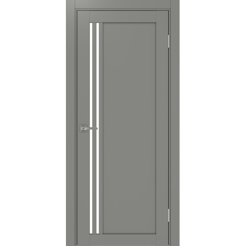 Турин 556.21, цвет Серый стекло LACбелый, размер 80*200 см.