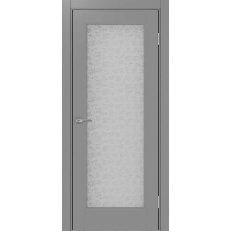 Межкомнатная дверь Турин Neo 501.2, цвет серый, заполнение Дали бесцветное, размер 200*80 см.