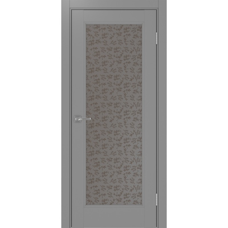 Межкомнатная дверь Турин Neo 501.2, цвет серый, заполнение Дали бронзовое, размер 200*80 см.