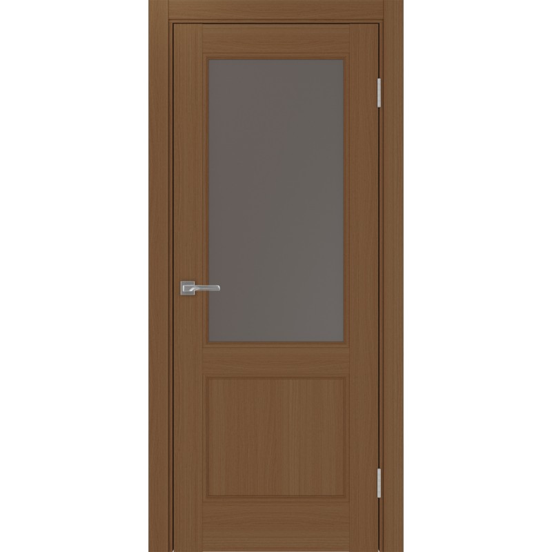 Межкомнатная дверь Турин Neo 502.21, цвет орех NL, заполнение Бронза матовое, размер 200*80 см.