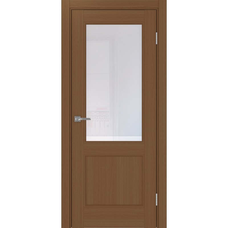 Межкомнатная дверь Турин Neo 502.21, цвет орех NL, заполнение Прозрачное, размер 200*35 см.