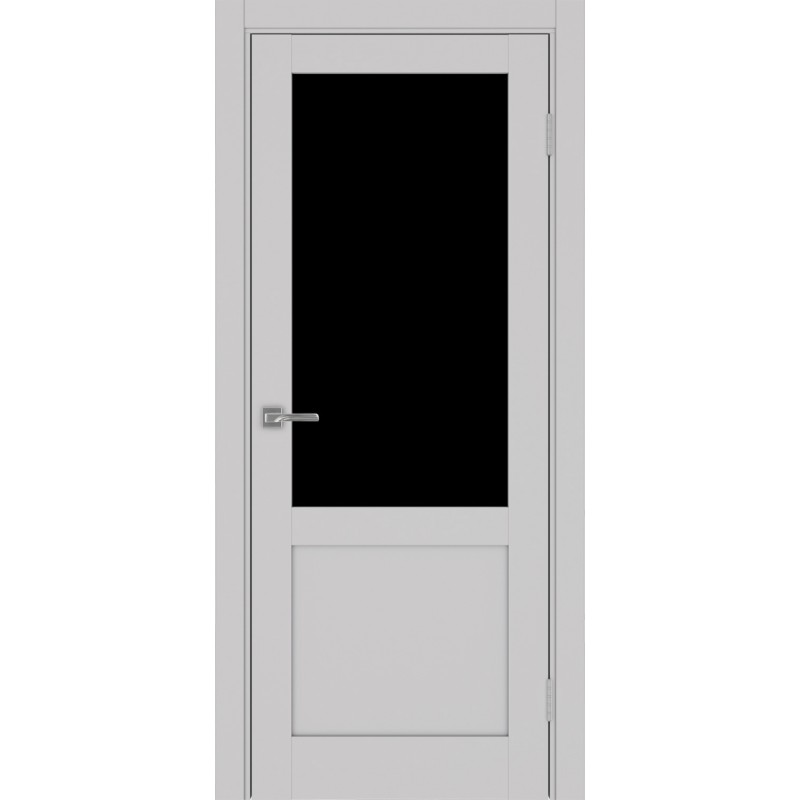 Межкомнатная дверь Турин Neo 502.21, цвет пепельный, заполнение LACчерный, размер 200*80 см.