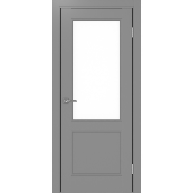 Межкомнатная дверь Турин Neo 502.21, цвет серый, заполнение LACбелый, размер 200*80 см.