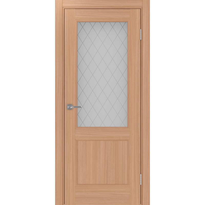 Межкомнатная дверь Турин Neo 502.21, цвет ясень тёмный, заполнение Кристалл бесцветное, размер 200*80 см.