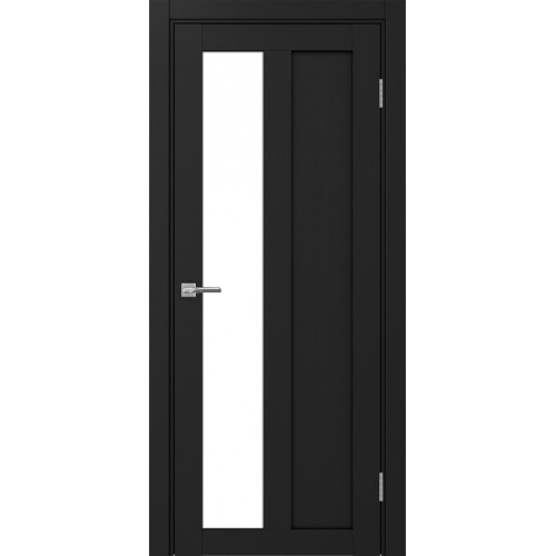 Турин 521.21, цвет Антрацит стекло LACбелый, размер 80*200 см.