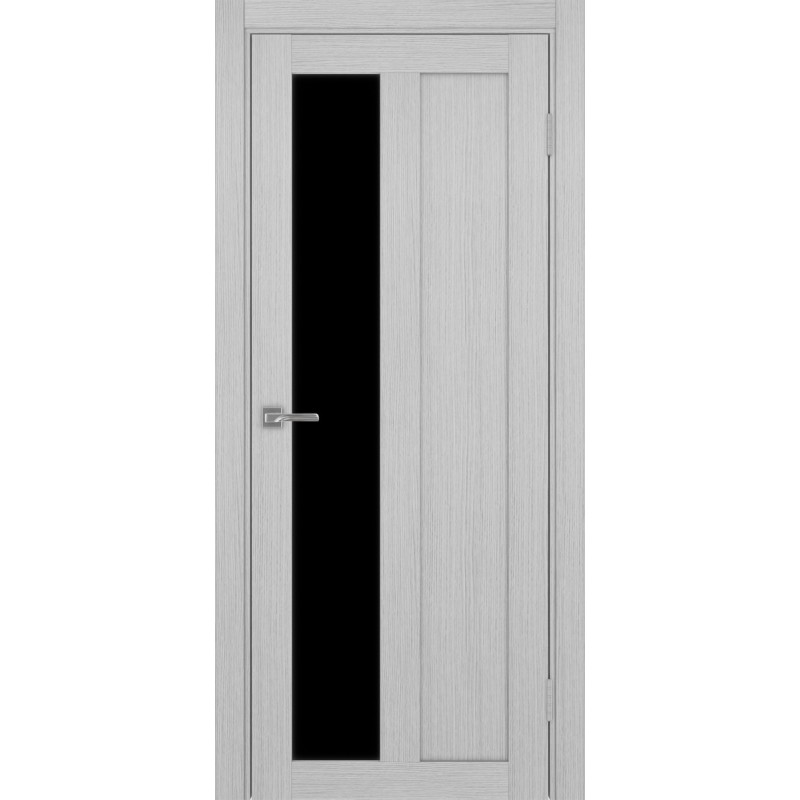 Межкомнатная дверь Турин 521.21, цвет дуб серый FL, заполнение LACчерный, размер 200*80 см.