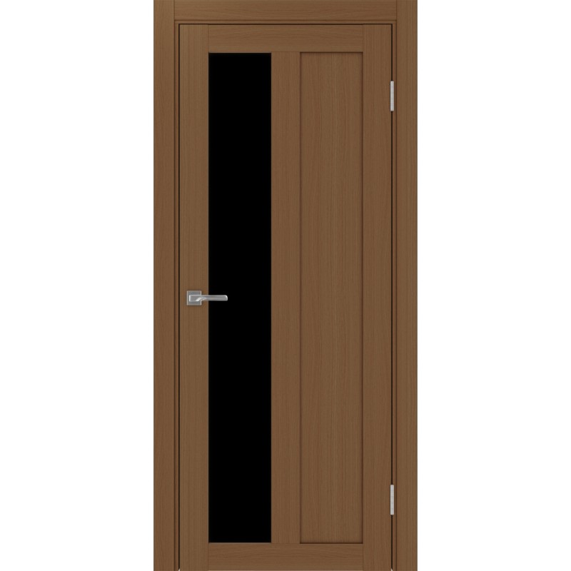 Межкомнатная дверь Турин 521.21, цвет орех NL, заполнение LACчерный, размер 200*80 см.