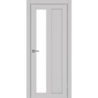 Турин 521.21, цвет Пепельный стекло LACбелый, размер 80*200 см.