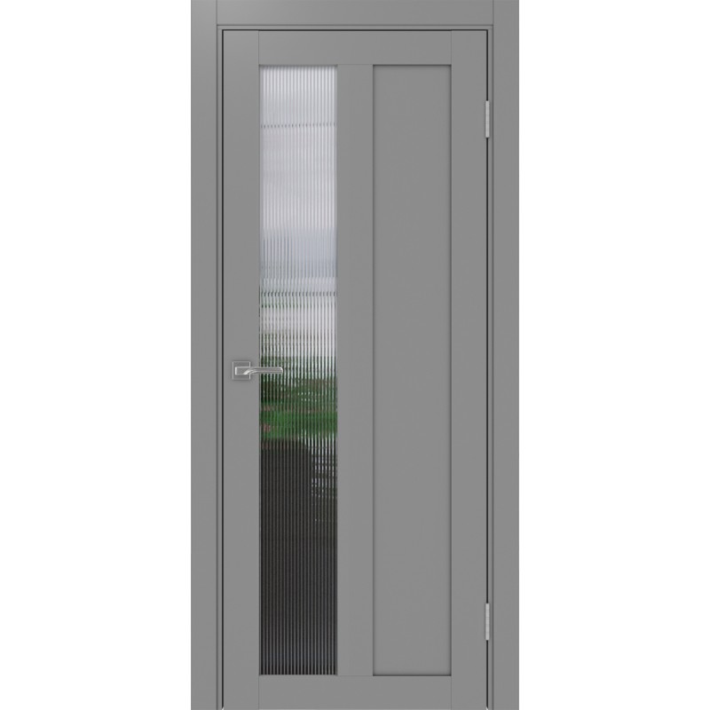 Межкомнатная дверь Турин 521.21, цвет серый, заполнение Мору, размер 200*80 см.