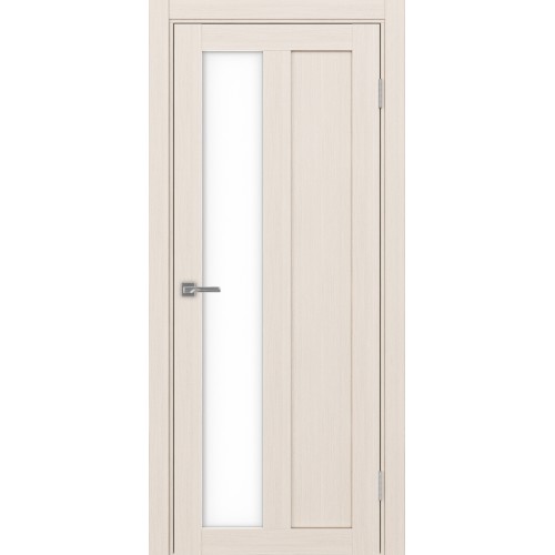 Турин 521.21, цвет Ясень перламутровый стекло LACбелый, размер 80*200 см.