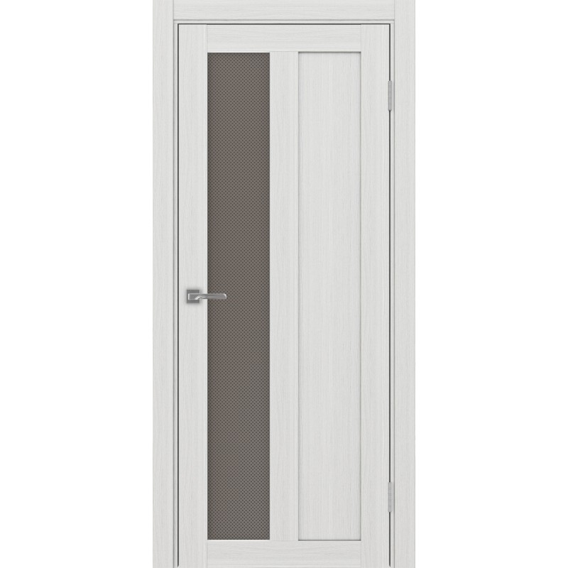 Межкомнатная дверь Турин 521.21, цвет ясень серебристый, заполнение Пунта бронзовое, размер 200*80 см.