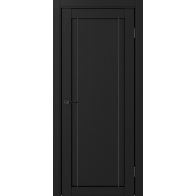 Межкомнатная дверь Турин 522AПП.111, цвет Антрацит молдинг алюм.чёрн размер 80*200 см.