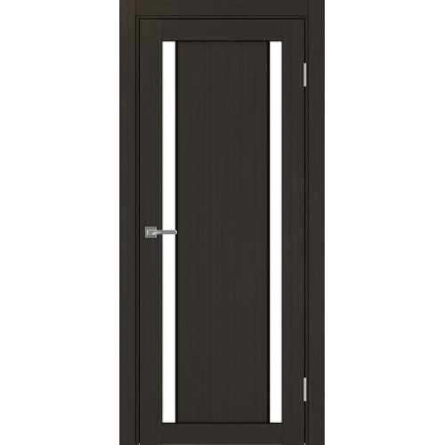 Турин 522AПП.212, цвет Венге FL, молдинг алюм.чёрн стекло LACбелый, размер 80*200 см.