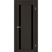 Турин 522AПП.212, цвет Венге FL, молдинг алюм.чёрн стекло LACчерный, размер 80*200 см.