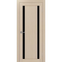 Турин 522AПП.212, цвет Дуб беленый FL, молдинг алюм.чёрн стекло LACчерный, размер 80*200 см.