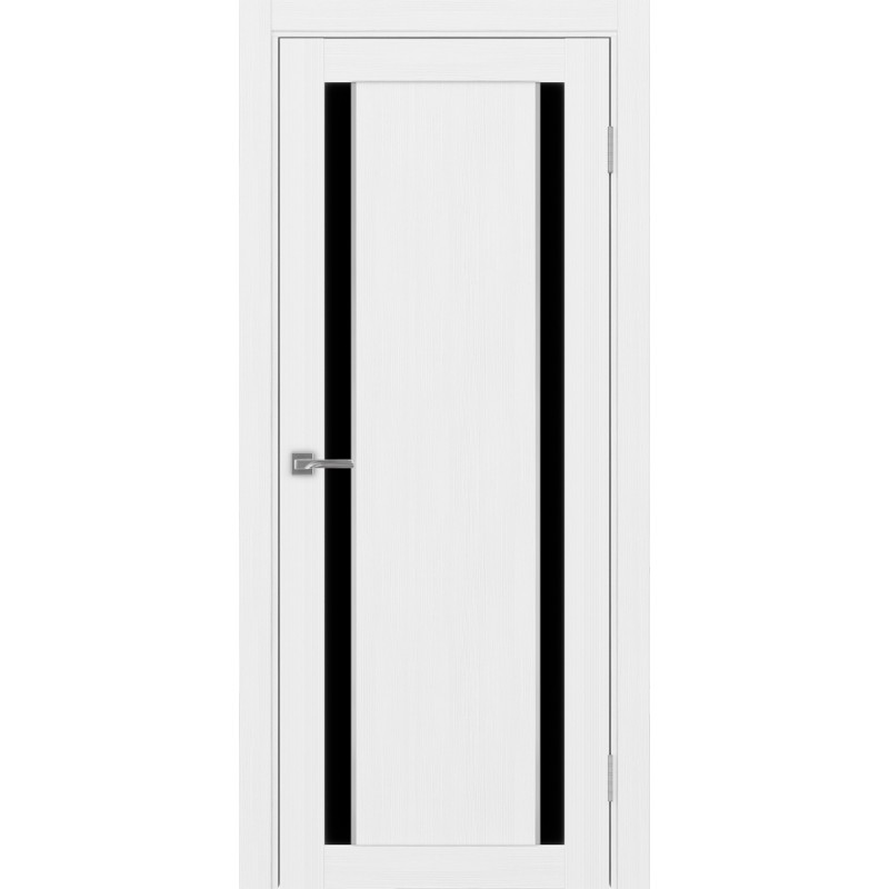 Межкомнатная дверь Турин 522.212 АПП молдинг SC, цвет белый лёд, заполнение LACчерный, размер 200*80 см.