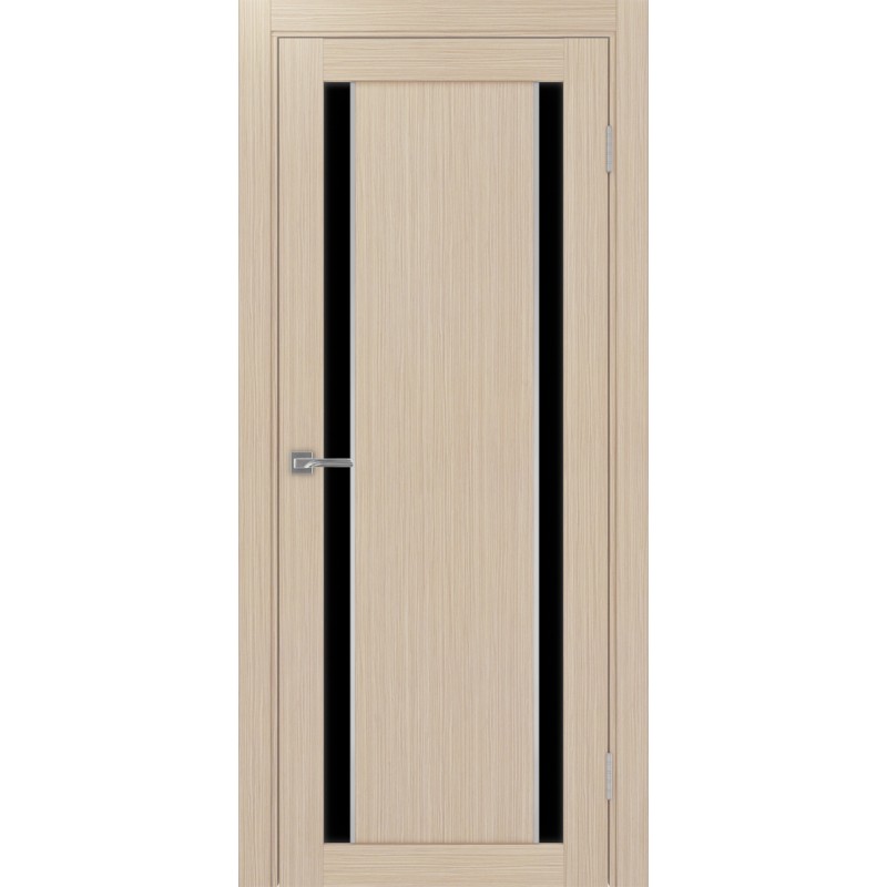 Межкомнатная дверь Турин 522.212 АПП молдинг SC, цвет дуб беленый FL, заполнение LACчерный, размер 200*80 см.