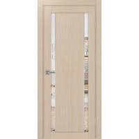 Турин 522AПП.212, цвет Дуб беленый FL, молдинг алюм.хром стекло Зеркало/Зеркало, размер 80*200 см.