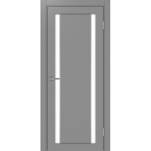 Турин 522AПП.212, цвет Серый молдинг алюм.хром стекло LACбелый, размер 80*200 см.