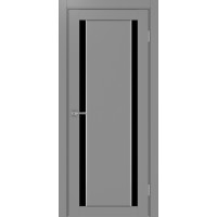 Турин 522AПП.212, цвет Серый молдинг алюм.хром стекло LACчерный, размер 80*200 см.