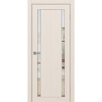 Турин 522AПП.212, цвет Ясень перламутровый молдинг алюм.хром стекло Зеркало/Зеркало, размер 80*200 см.