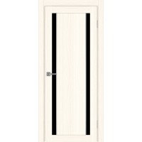 Турин_522AПП.212, цвет Ясень светлый молдинг алюм.хром стекло LACчерный, размер 80*200 см.