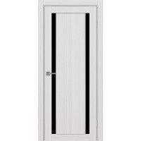 Турин 522AПП.212, цвет Ясень серебристый, молдинг алюм.хром стекло LACчерный, размер 80*200 см.