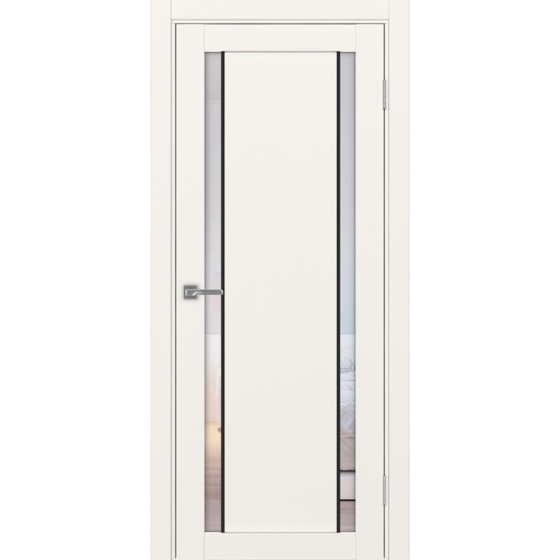 Межкомнатная дверь Турин 522.212 АПС молдинг SB, цвет, бежевый, заполнение Прозрачное, размер 200*80 см.