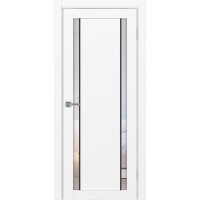 Турин 522АПС.212, цвет Белый снежный молдинг алюм.чёрн стекло Прозрачное, размер 80*200 см.