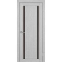 Турин 522АПС.212, цвет Дуб Серый FL, молдинг алюм.чёрн стекло Бронза матовое, размер 80*200 см.