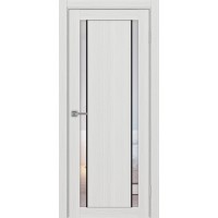 Турин 522АПС.212, цвет Ясень серебристый, молдинг алюм.чёрн стекло Прозрачное, размер 80*200 см.