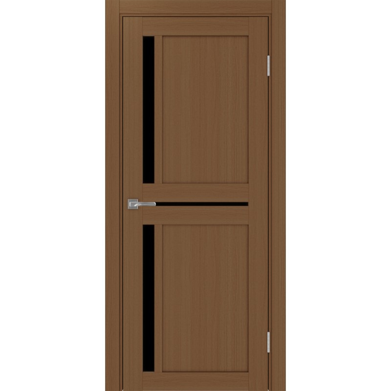 Межкомнатная дверь Турин 523.221, цвет орех NL, заполнение LACчерный, размер 200*80 см.