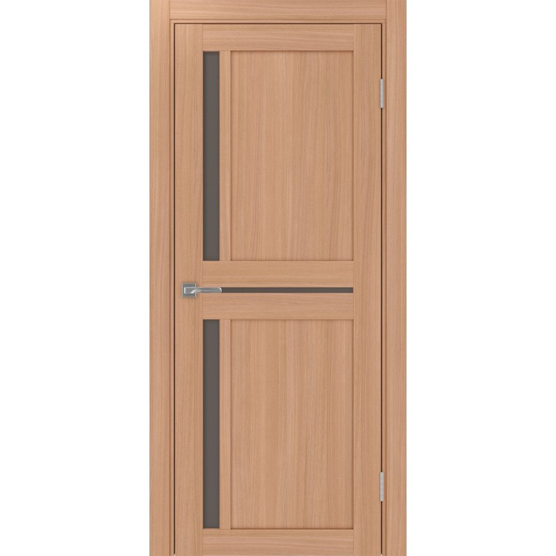 Межкомнатная дверь Турин 523.221, цвет ясень тёмный, заполнение Бронза матовое, размер 200*80 см.