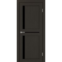 Турин 523АПП.221, цвет Венге FL, молдинг алюм.чёрн стекло LACчерный, размер 80*200 см.