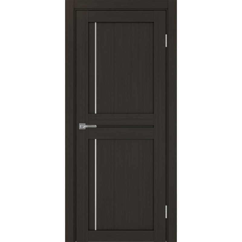 Межкомнатная дверь Турин 523АПП.111, цвет Венге FL, молдинг алюм.хром размер 80*200 см.