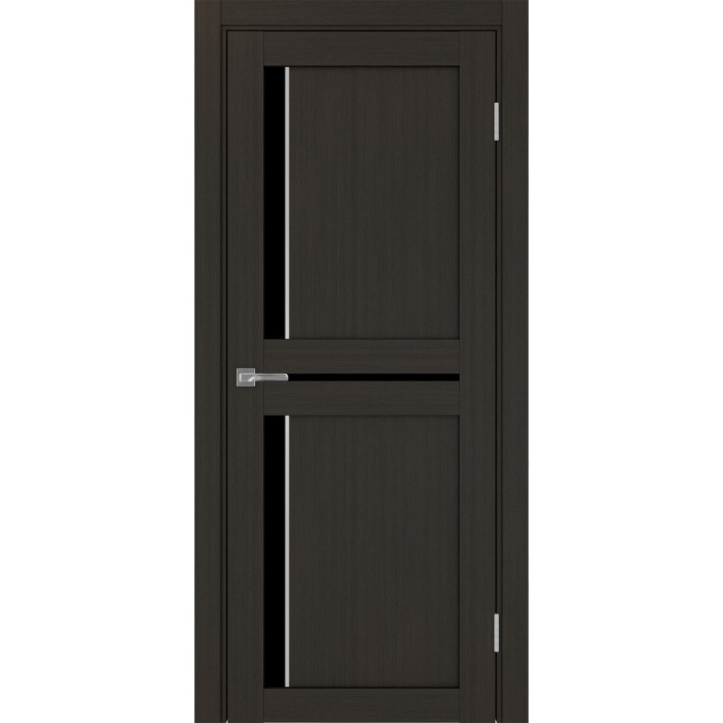 Межкомнатная дверь Турин 523.221 АПП молдинг SC, цвет венге FL, заполнение LACчерный, размер 200*80 см.