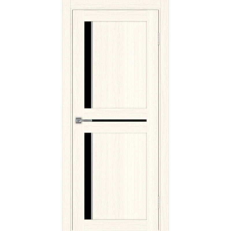 Межкомнатная дверь Турин 523.221 АПП молдинг SC, цвет ясень светлый, заполнение LACчерный, размер 200*80 см.