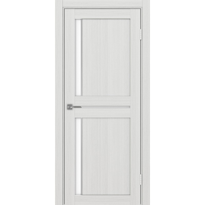 Межкомнатная дверь Турин 523.221 АПП молдинг SC, цвет ясень серебристый, заполнение LACбелый, размер 200*80 см.