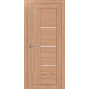 Турин 524.21, цвет ясень тёмный, стекло Прозрачное, размер 80*200 см.
