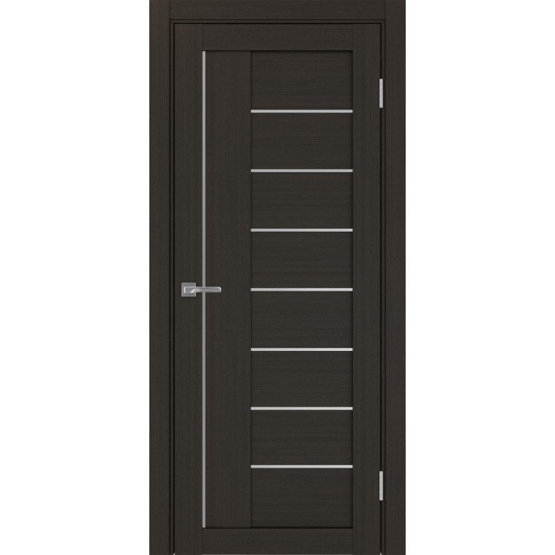 Межкомнатная дверь Турин 524AПП.11, цвет Венге FL, молдинг алюм.хром размер 80*200 см.