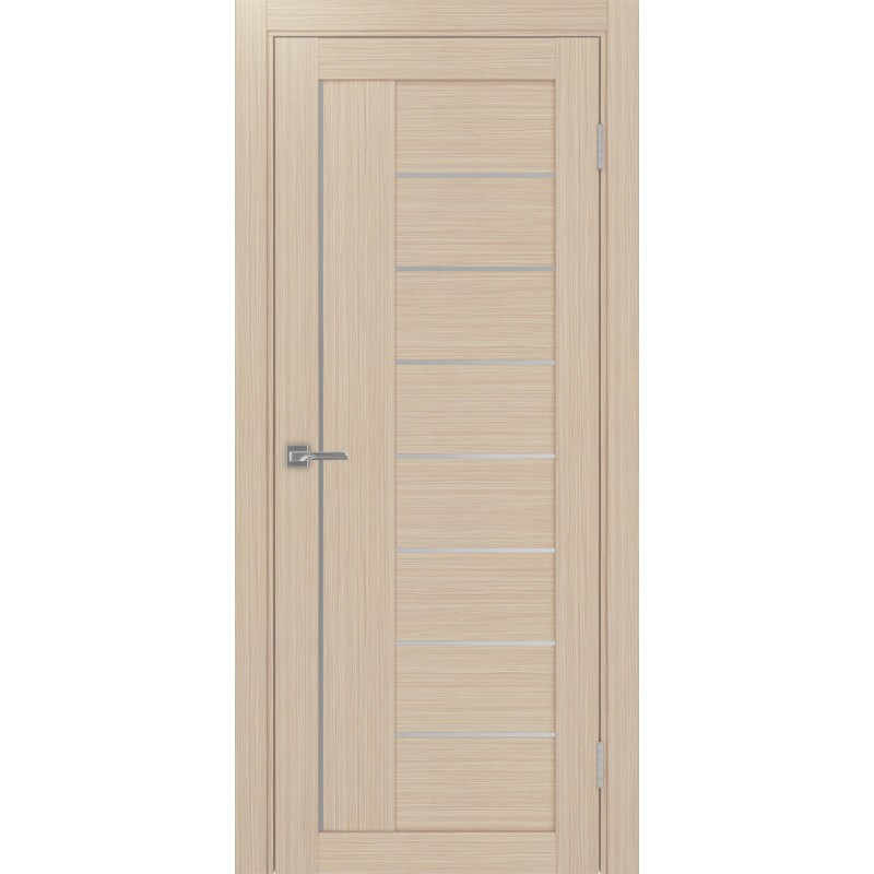 Межкомнатная дверь Турин 524AПП.11, цвет Дуб беленый FL, молдинг алюм.хром размер 80*200 см.