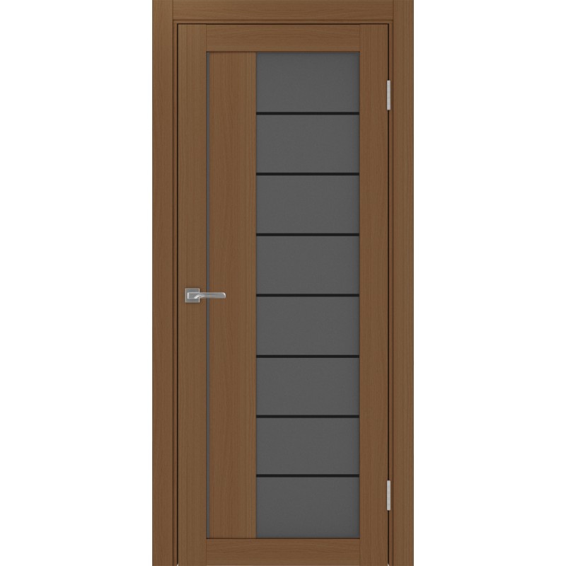 Межкомнатная дверь Турин 524.22 АСС молдинг SB, цвет орех NL, заполнение Графит матовое, размер 200*80 см.