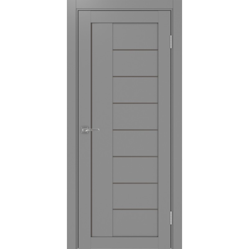 Межкомнатная дверь Турин 524.22 АСС молдинг SB, цвет серый, заполнение Бронза матовое, размер 200*80 см.