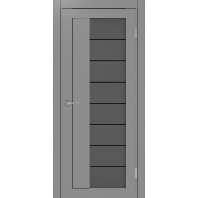 Межкомнатная дверь Турин 524.22 АСС молдинг SB, цвет серый, заполнение Графит матовое, размер 200*80 см.