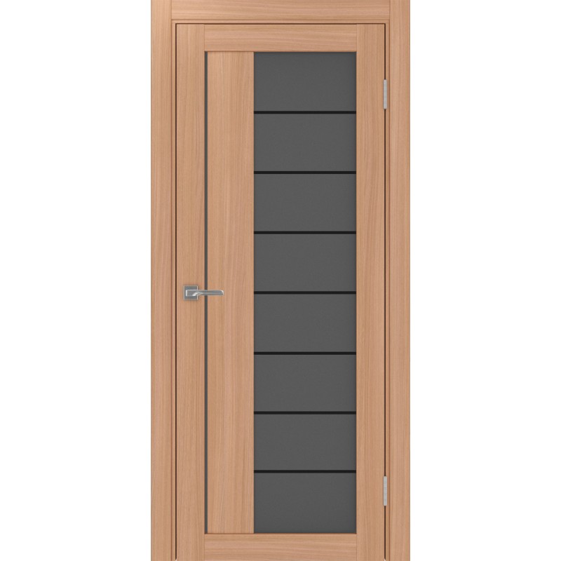 Межкомнатная дверь Турин 524.22 АСС молдинг SB, цвет ясень тёмный, заполнение Графит матовое, размер 200*80 см.