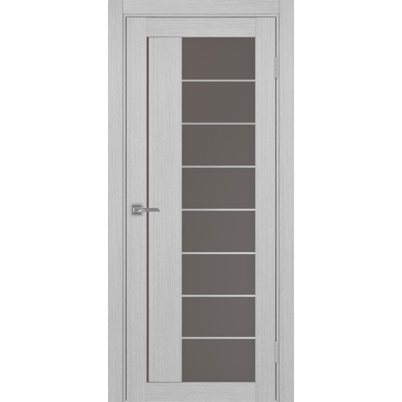Межкомнатная дверь Турин 524.22 АСС молдинг SC, цвет дуб серый FL, заполнение Бронза матовое, размер 200*80 см.
