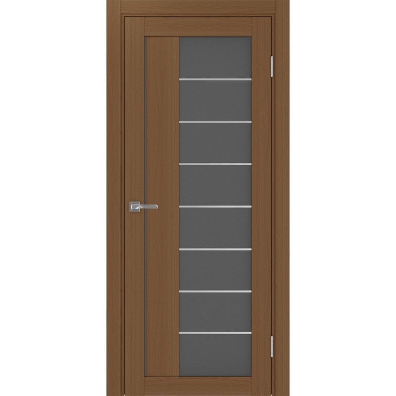 Межкомнатная дверь Турин 524.22 АСС молдинг SC, цвет орех NL, заполнение Графит матовое, размер 200*80 см.
